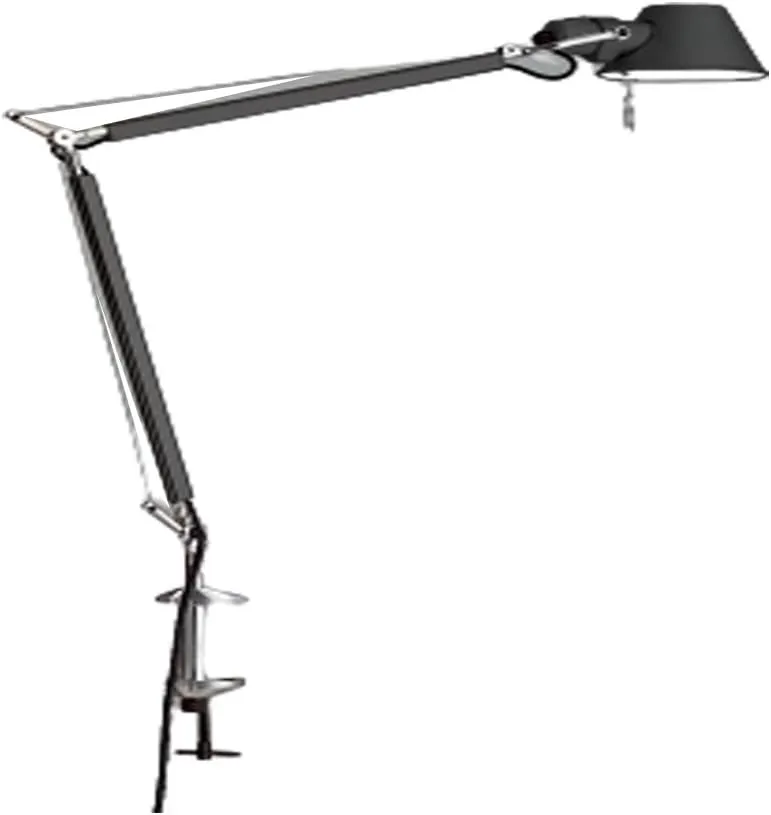 Artemide Tolomeo Mini 100W E26 Black Table Lamp with Aluminum Clamp