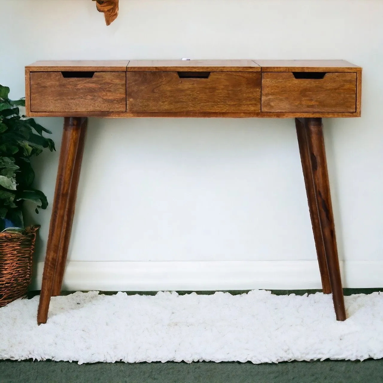 Artisan Furniture Foldable Mirror Table - Chestnut