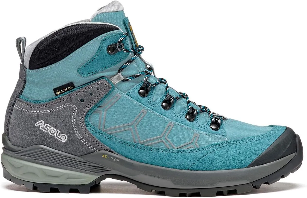 ASOLO Women's Falcon EVO GV Waterproof Breathable Lace-Up Outdoor Hiking Boots w/Suede & Nylon Upper, High-Traction Outsole