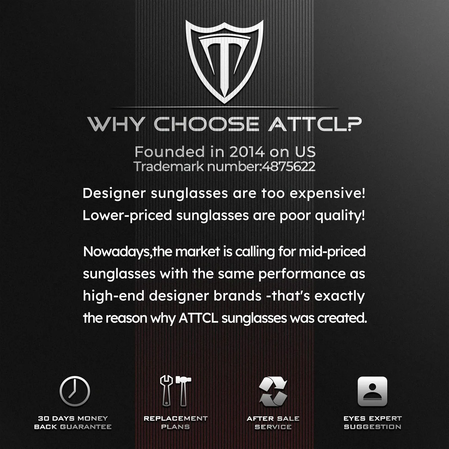 ATTCL Men's Fashion Driving Polarized Sunglasses for Men - Al-Mg metal Ultralight Frame