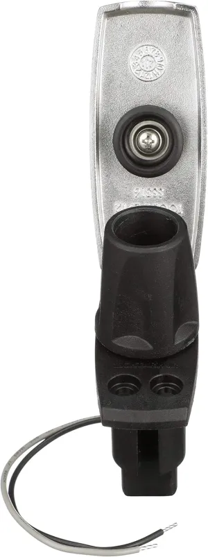 Attwood 910V2SS-7 LightArmor™ 910V Series Rectangle Plug-in Light Base — for All-Around Pole Light, 2-Pin, Black Stainless Cover