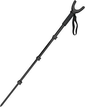 AUSCAMOTEK Aluminum Monopod for Hunting and Photography - Lightweight Collapsible Shooting Stick with 360° Swivel Yoke for Rifle Crossbow and Camera Support