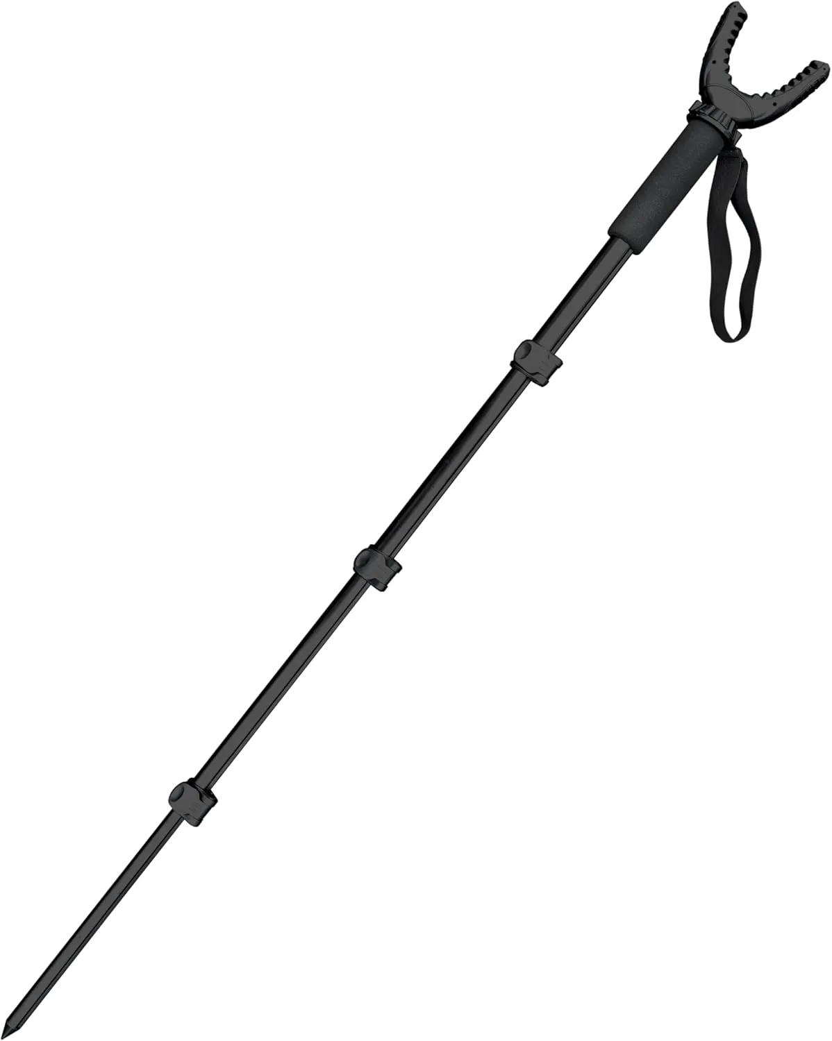 AUSCAMOTEK Aluminum Monopod for Hunting and Photography - Lightweight Collapsible Shooting Stick with 360° Swivel Yoke for Rifle Crossbow and Camera Support