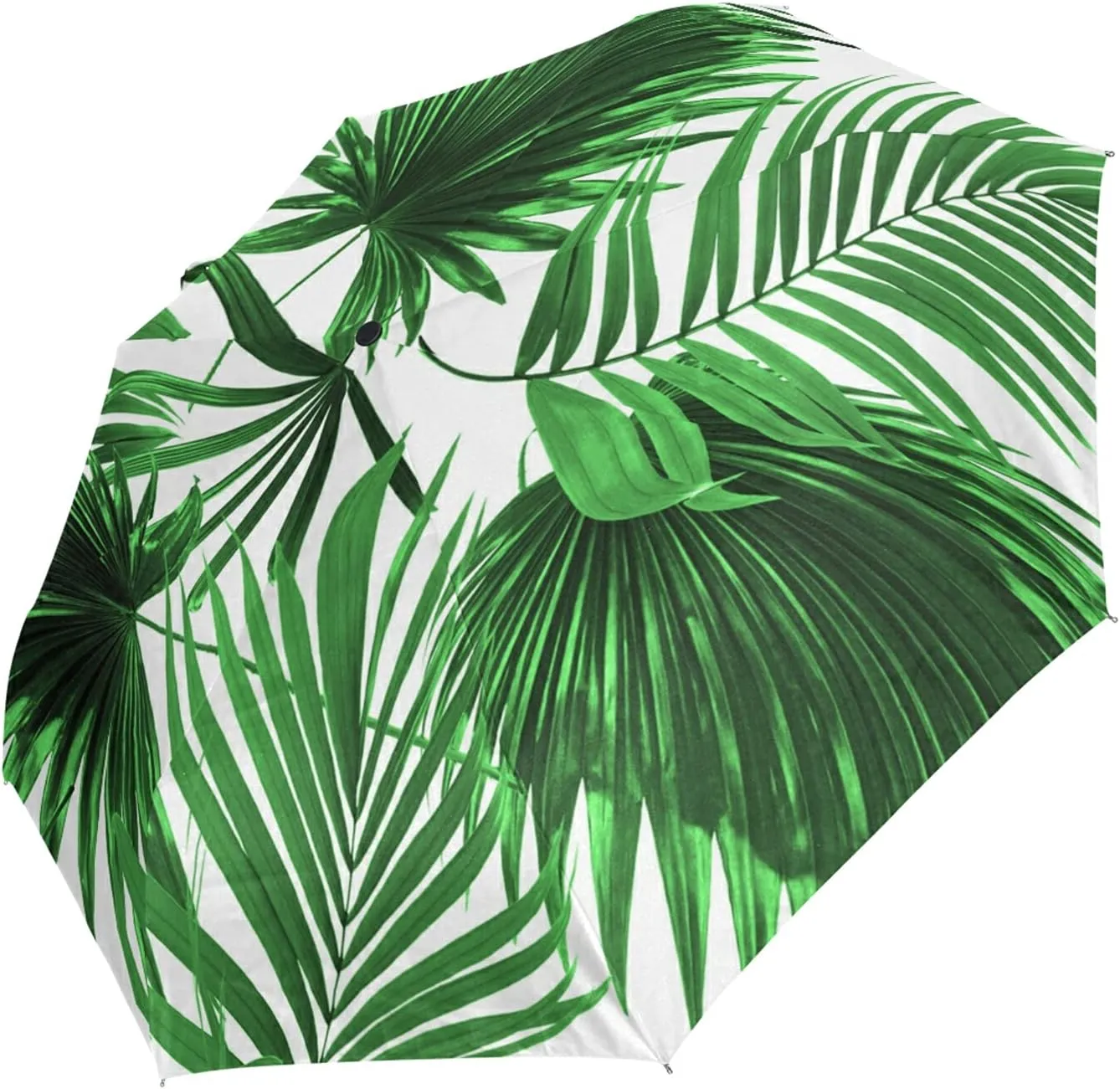 Automatic Folding Umbrella, Portable Strong Travel Rain Umbrella, Auto Open/Close Lightweight Compact Sun Anti-UV Parasol