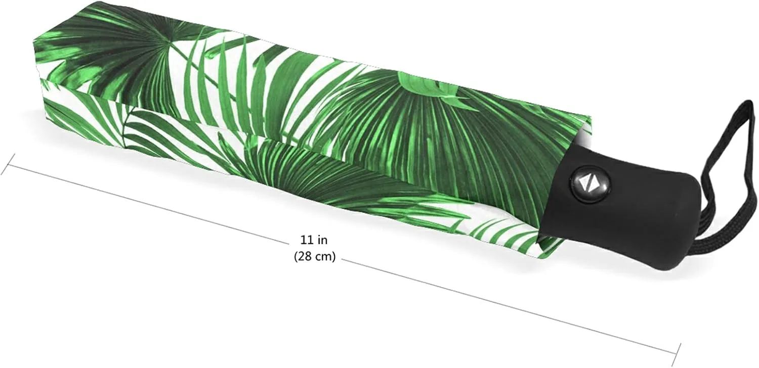 Automatic Folding Umbrella, Portable Strong Travel Rain Umbrella, Auto Open/Close Lightweight Compact Sun Anti-UV Parasol