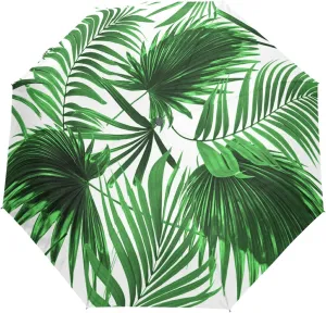 Automatic Folding Umbrella, Portable Strong Travel Rain Umbrella, Auto Open/Close Lightweight Compact Sun Anti-UV Parasol
