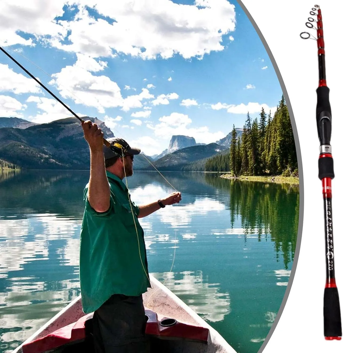 Backpacking Fishing Rod, Telescopic Fishing Rod | Cast And Telescopic Fishing Rods,Adjustable Short Section Portable Fishing Rod for Freshwater