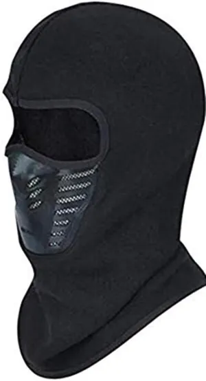 Balaclava Face Mask-Winter Ski Mask Outdoor Riding Motorcycle Mask Ultimate Thermal Retention & Moisture Wicking Performance Soft Fleece Construction Black