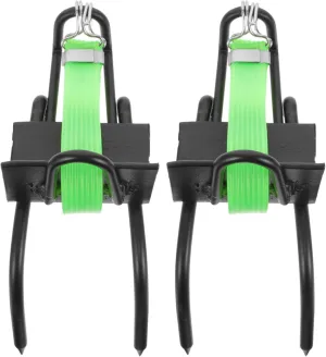 balacoo 1 Pair Tree Climbing Ankle Buckle Tree Harness Kit Spikes Shoes for Pole Climbing