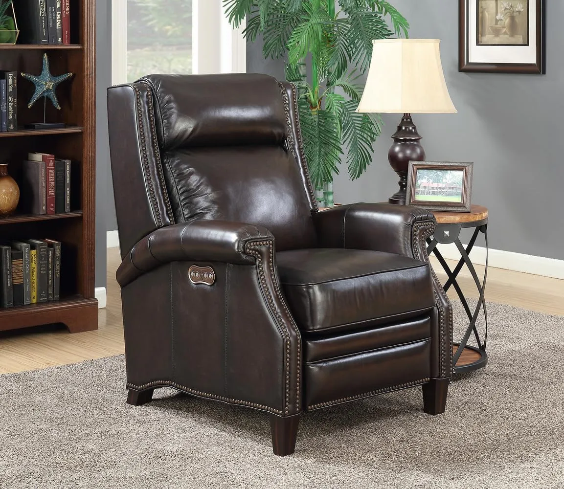 BarcaLounger Barrett Power Recliner Chair - Stetson Coffee Leather