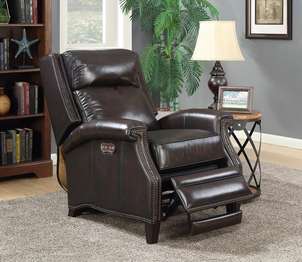 BarcaLounger Barrett Power Recliner Chair - Stetson Coffee Leather