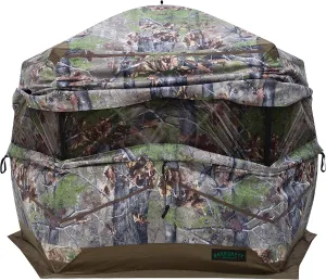 Barronett Blinds Ox Portable Hunting Blind, Pop-Up Hub Blind, Durable Oxhide Fabric, Panoramic Shooting Window, Bloodtrail Backwoods