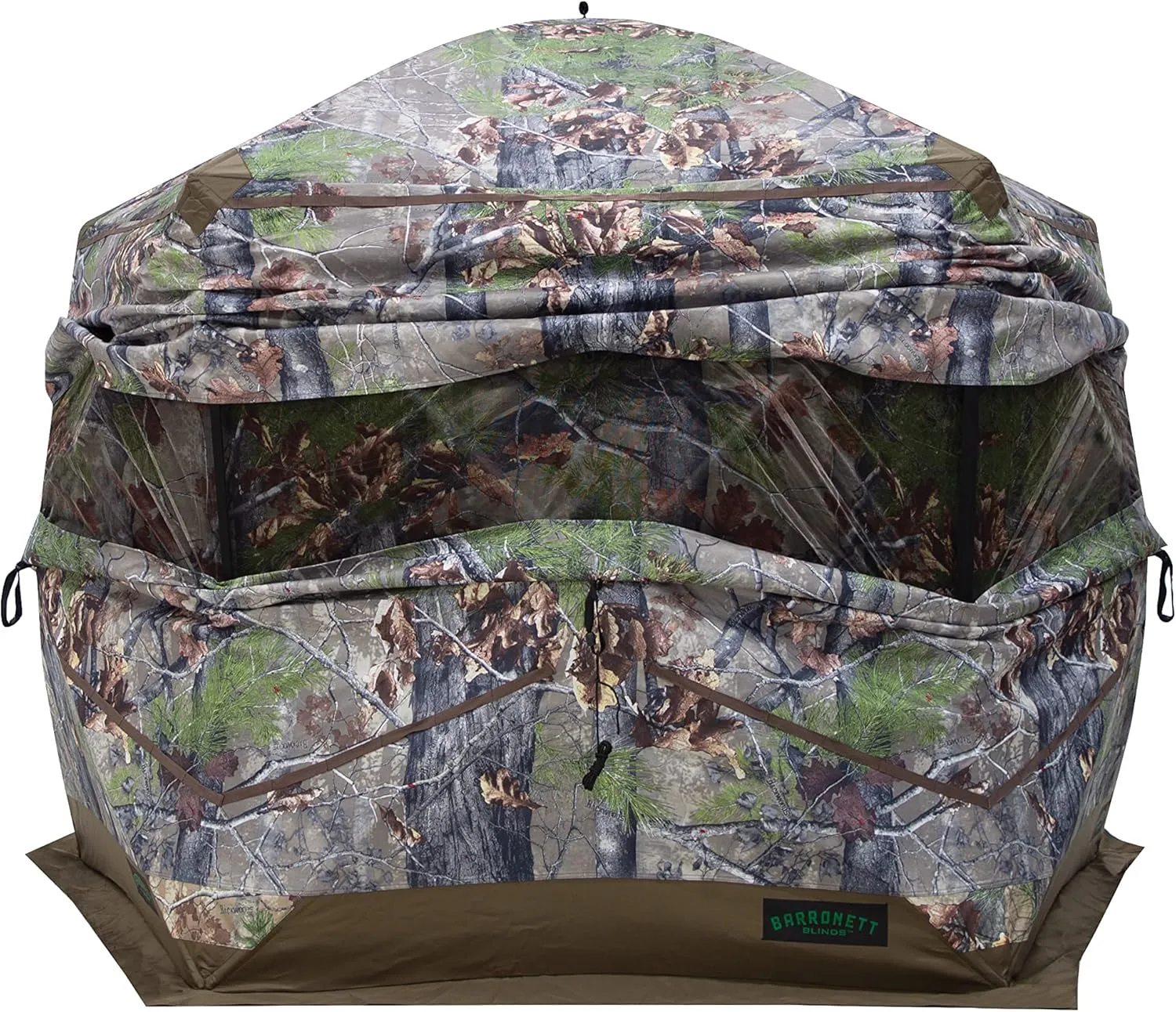 Barronett Blinds Ox Portable Hunting Blind, Pop-Up Hub Blind, Durable Oxhide Fabric, Panoramic Shooting Window, Bloodtrail Backwoods