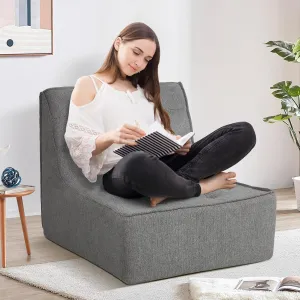 Bean Bag Chair Bean Bag Sofa Chair Soft Stuffed Filling, Fluffy and Lazy Sofa with Filler, Comfy Cozy Giant BeanBag Chairs for Adults with Memory Foam Bean Bag Couch Accent Sofa Chair Lounger Chair