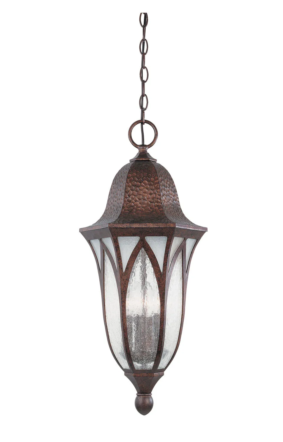 Berkshire Four Light Hanging Lantern in Burnished Antique Copper