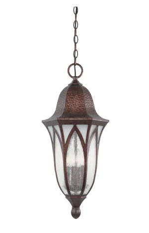 Berkshire Four Light Hanging Lantern in Burnished Antique Copper