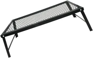 BESPORTBLE Folding Camp Table Sturdy Iron Outdoor Grill Table Mesh for Camping Portable Picnic Desk