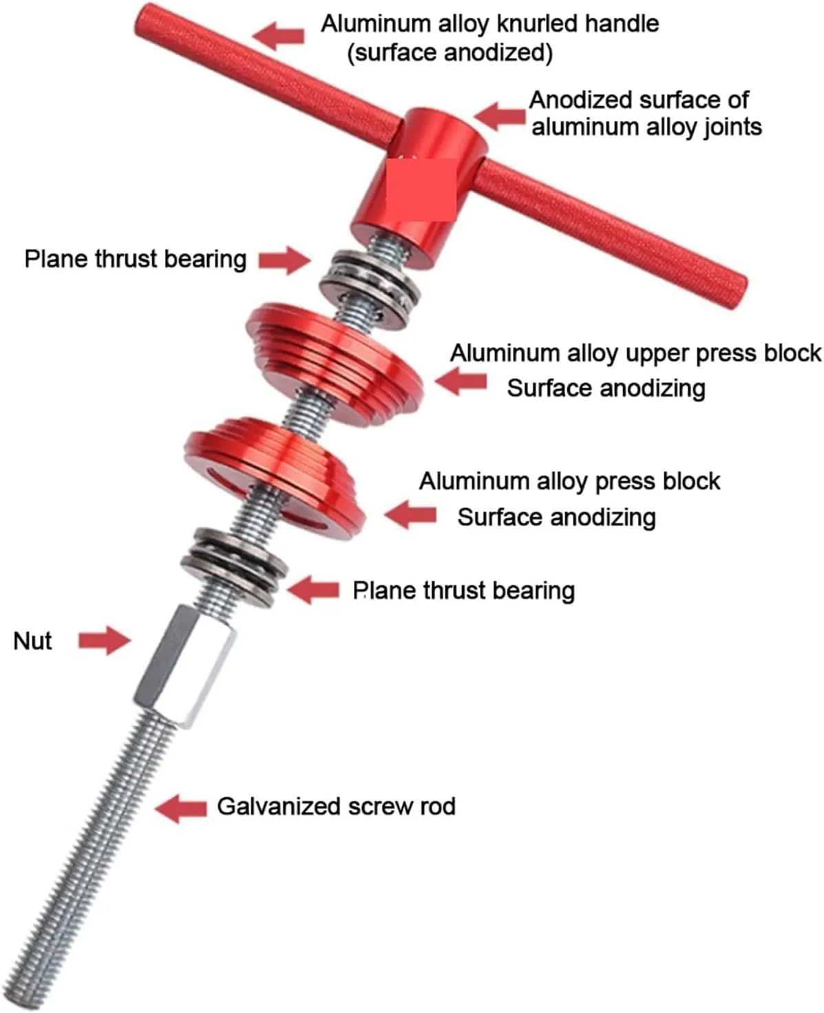 Bicycle Headset Installation Removal Tools Bike Repair Stand Multi Tool Press Hydraulic Risk Puller Multi-Tool Kit Durability(Removal Tool)