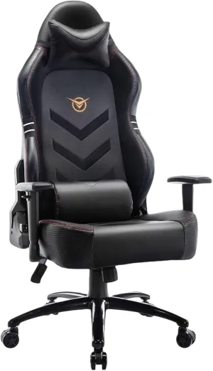 Big and Tall Gaming Chair 350lbs-Racing Computer Gamer Chair, Ergonomic Office PC Chair with Wide Seat, Reclining Back, Adjustable Armrest for Adult Teens