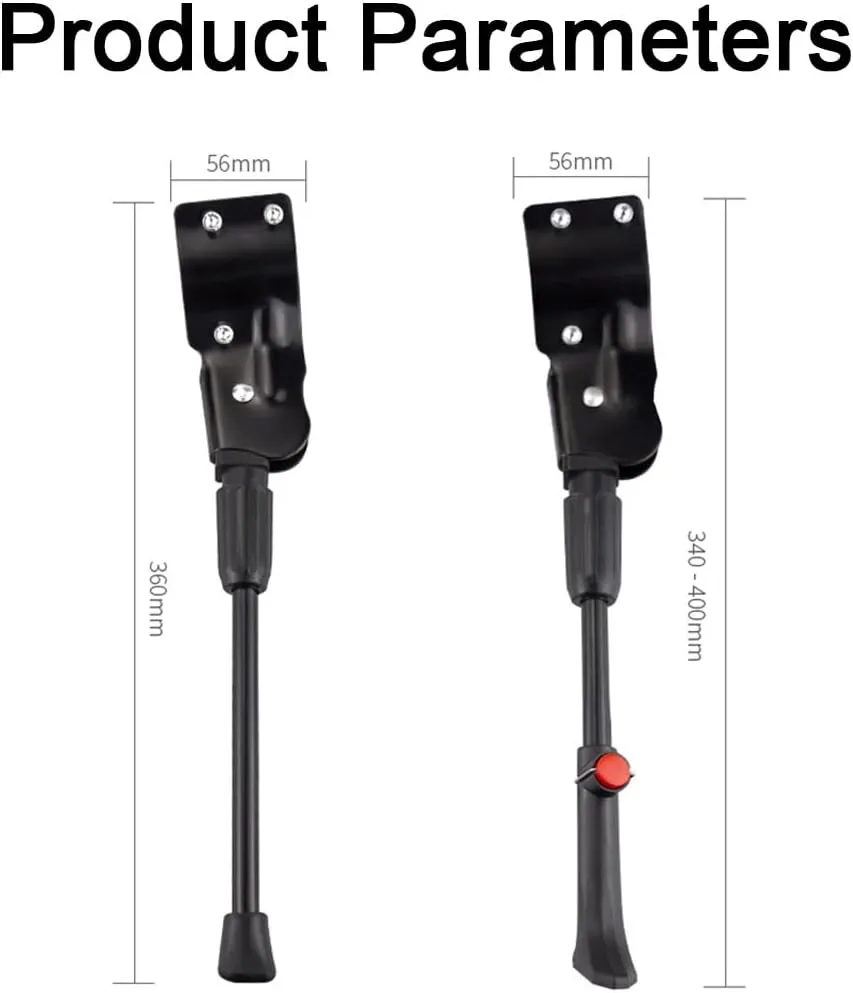 Bike Kickstand for Orbea Laufey Rise Wild FS MX Aqua Berria Spider MX 20 Carpe Terra H30, Adjustable Bicycle Kickstand, Suit Mountain Bike, Concealed Spring-Loaded Latch,A
