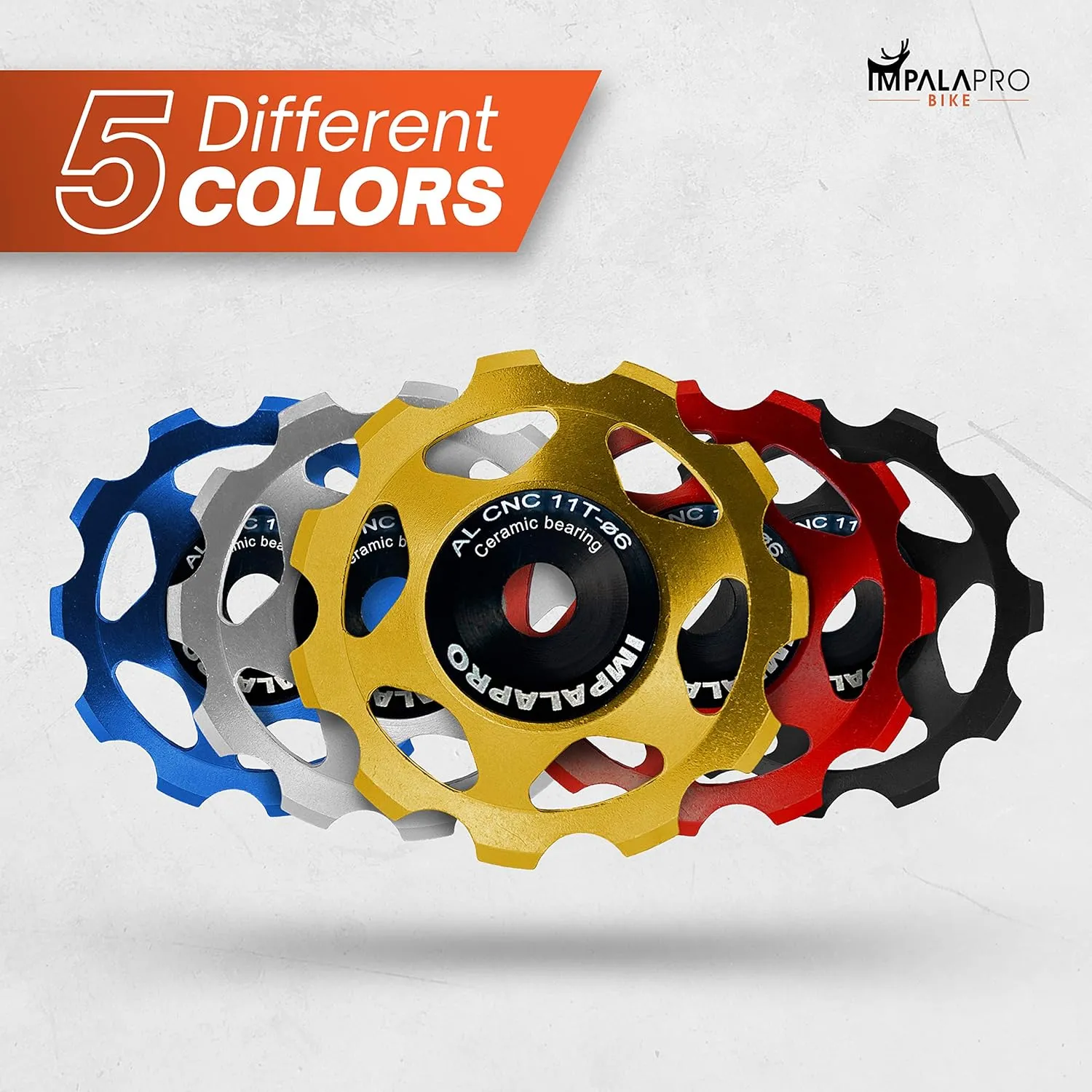 Bike Set of 2 Ceramic Jockey Wheels 11t - Derailleur Pulley - Shimano Jockey Wheels 11 Speed - Sram Pulley