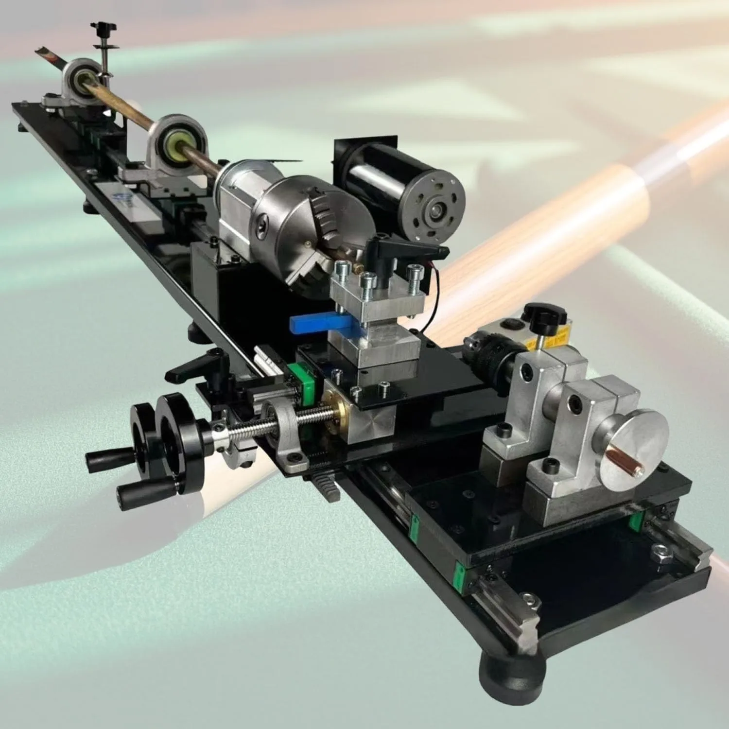Billiard Cue Repair Machine 550W 0-2800RPM Lathe for Tip Shaping, Ferrule Replacement, Pool Stick Straightening & Snooker Maintenance Tool