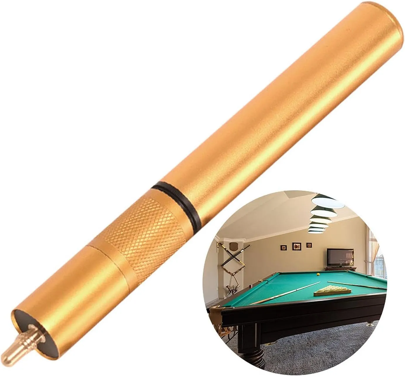 Billiards Cue Extension Pool Cue Extender Rod Telescopic Sturdy Billiard Connect Shaft Training Adjustable Pool Cue Extension
