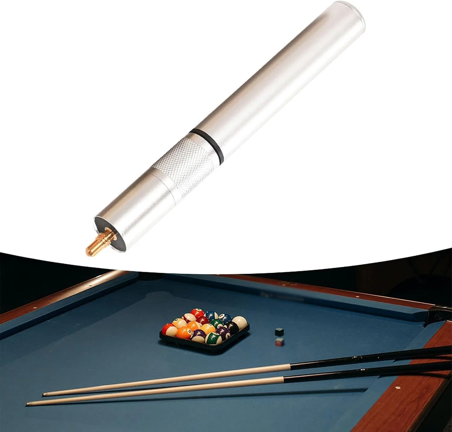 Billiards Cue Extension Pool Cue Extender Rod Telescopic Training Aluminum Alloy Lightweight Lengthen Tool Pool Cue Extension