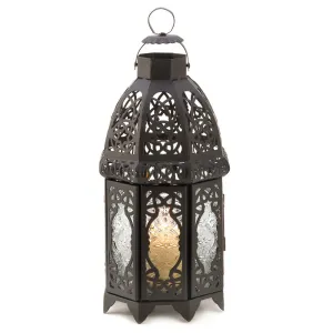 Black Efficient Waterproof Lattice Lantern