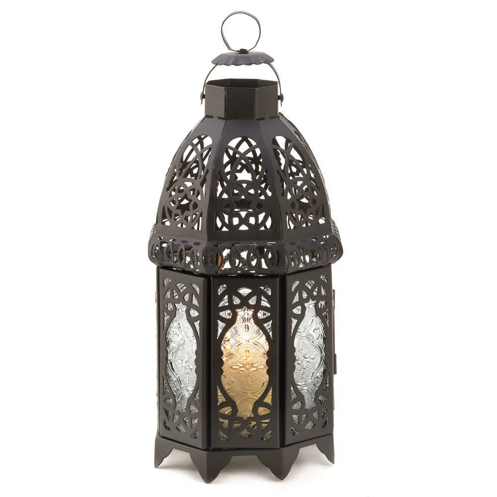 Black Efficient Waterproof Lattice Lantern