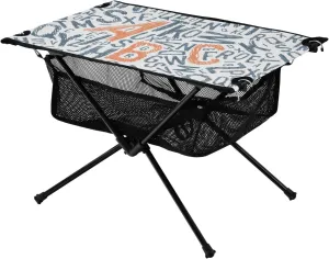 Bolaz Outdoor Folding Portable Picnic Camping Table-English Notes Print,Storage Mesh for Camping Gear Accessories, Hiking, Mountaineering, Outdoor Travel