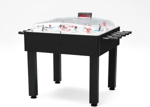 Breakout Dome Bubble Rod Hockey Game Table - Black