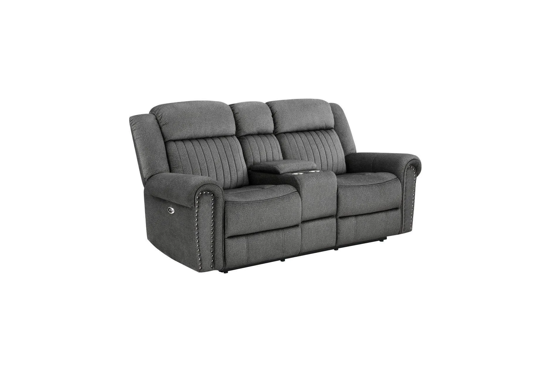 Brennen Charcoal Power Reclining Set