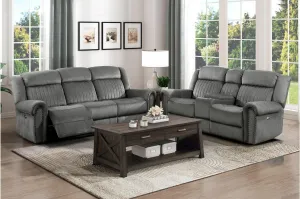 Brennen Charcoal Power Reclining Set