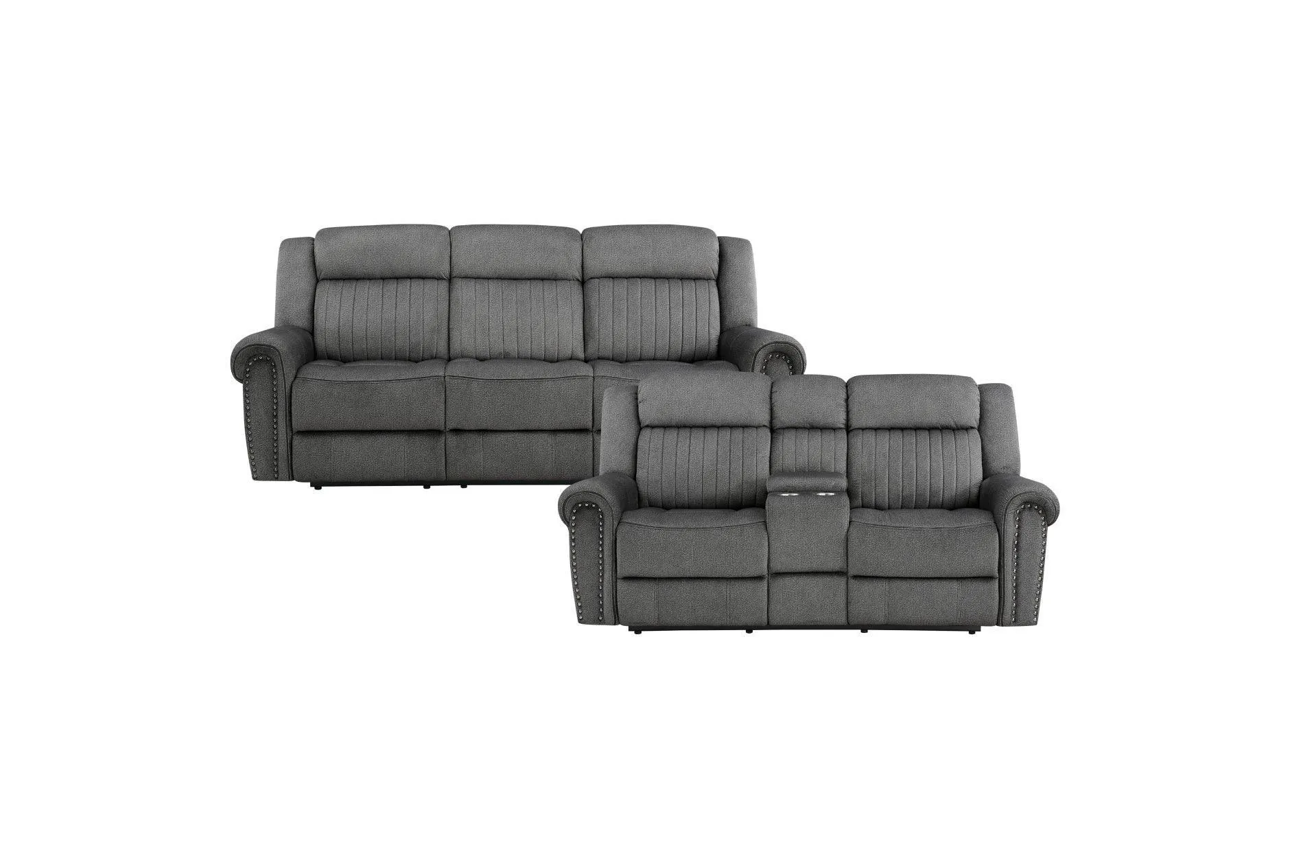 Brennen Charcoal Power Reclining Set