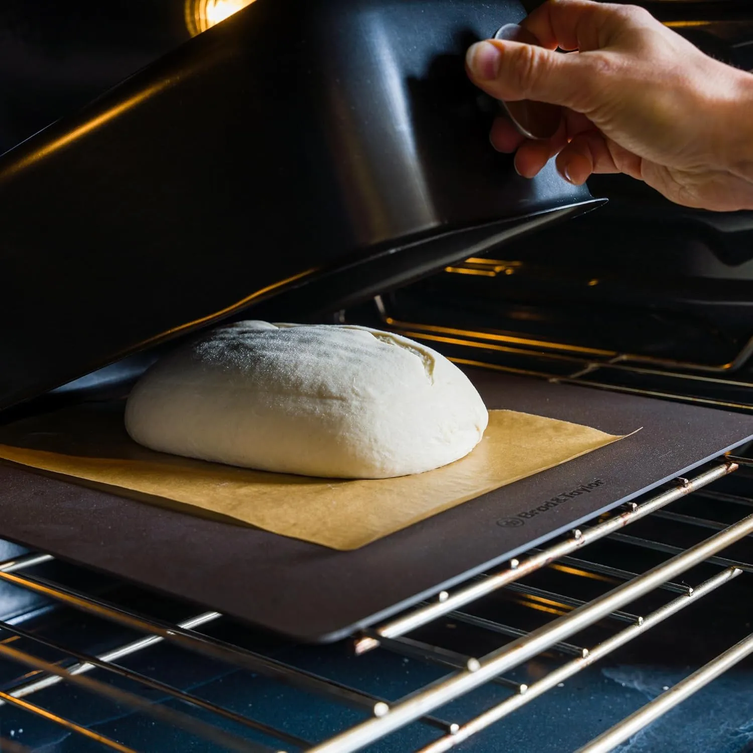 Brod & Taylor Ultralight Baking Shell for Sourdough Bread (Batard) – No Preheating Needed for Crispy Crust and Even Baking