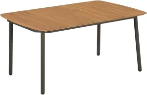 Brown Acacia Wood Outdoor Table - Large Dining Table, Durable Picnic, Folding, Camping, Furniture and Kitchen Tables for Balcony and Patio (90 x 150 x 72 cm)