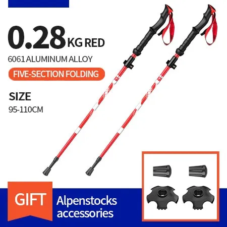 BSWOLF 2Pcs Ultralight Trekking Poles