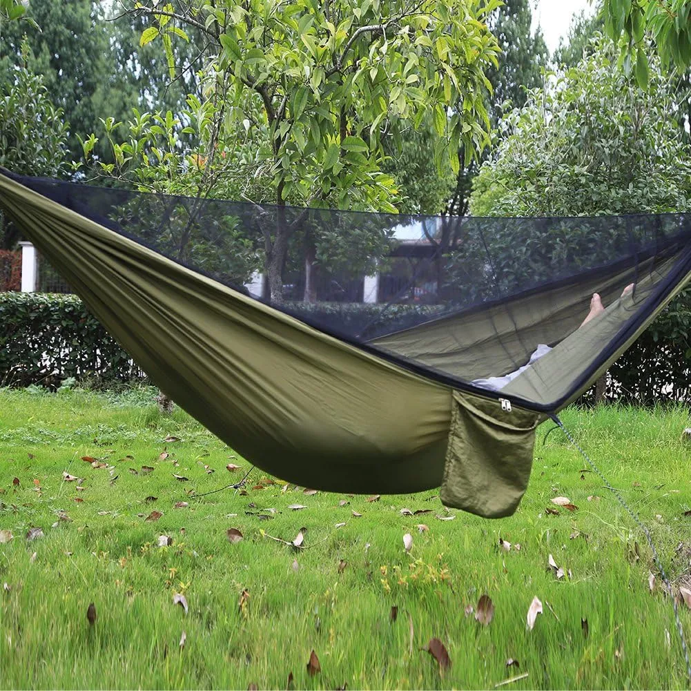 Camping Hammock with Mosquito net Tent Portable Lightweight 2 Person for Outdoors Backpacking Hiking Trekking
