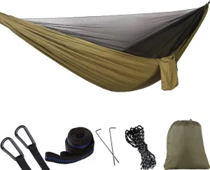 Camping Hammock with Mosquito net Tent Portable Lightweight 2 Person for Outdoors Backpacking Hiking Trekking