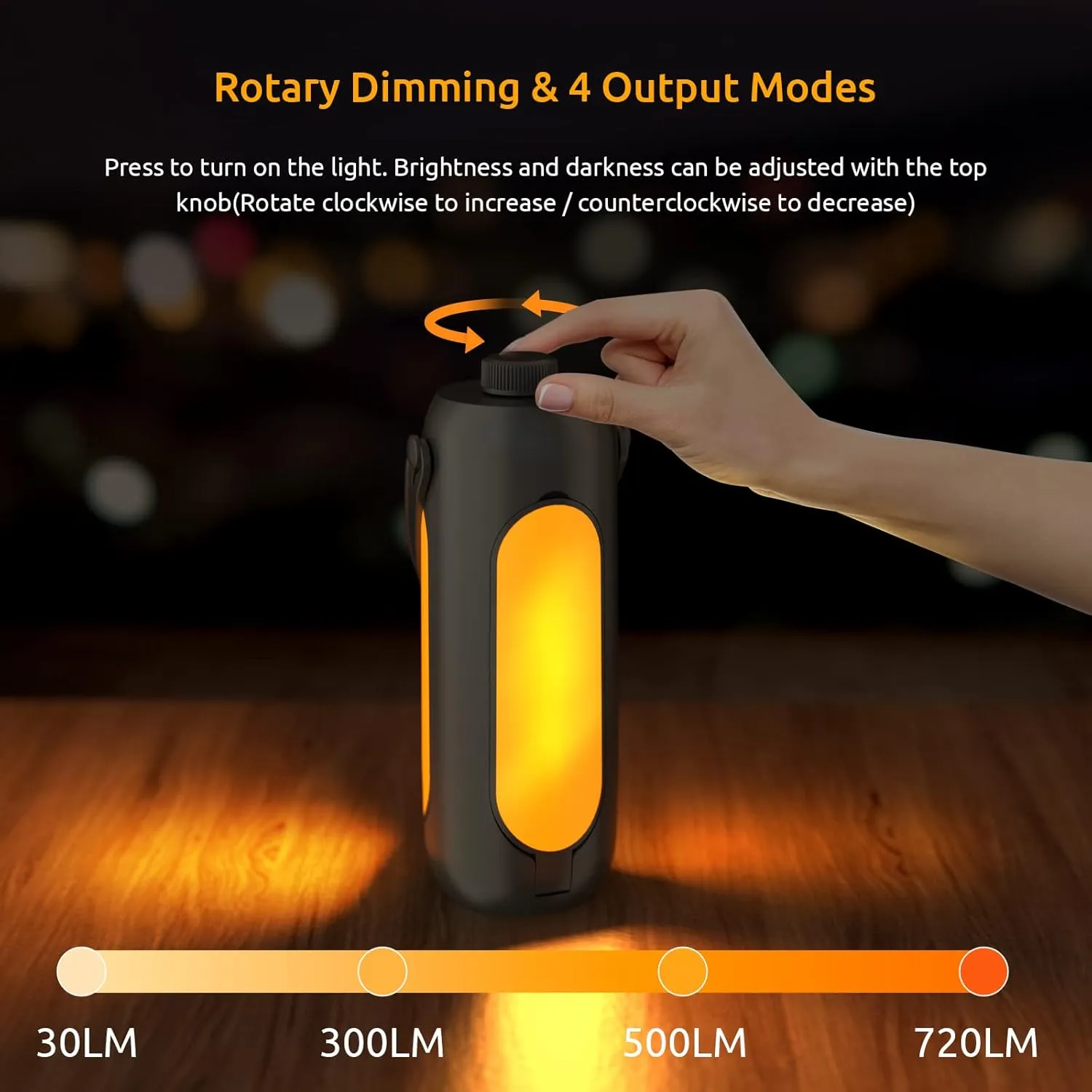 Camping Lantern 720LM with Flashlight Design 10000mAh Rechargeable