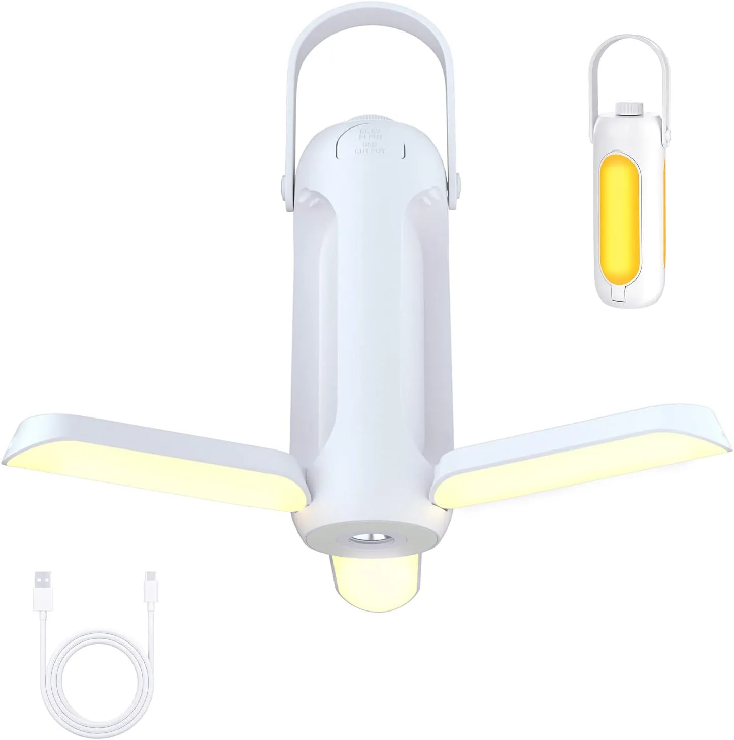 Camping Lantern 720LM with Flashlight Design 10000mAh Rechargeable