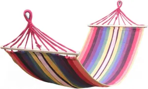 Canvas Travel hammocks, Portable Camping Hammock, Ultralight Durable Breathable Anti-Rollover Indoor and Outdoor Beach Garden Yard-A 200x80cm