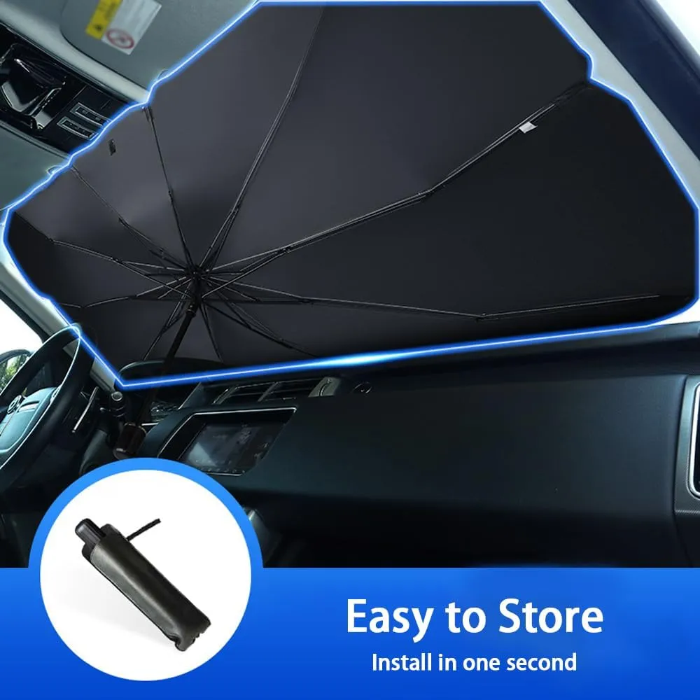 Car Windshield Sun Shade for Hyundai Grandeur/Xcent/HB20S Sedan, New Car Sunshade Front Window Sunshade Sun Protection Heat Insulation Sunshade,L