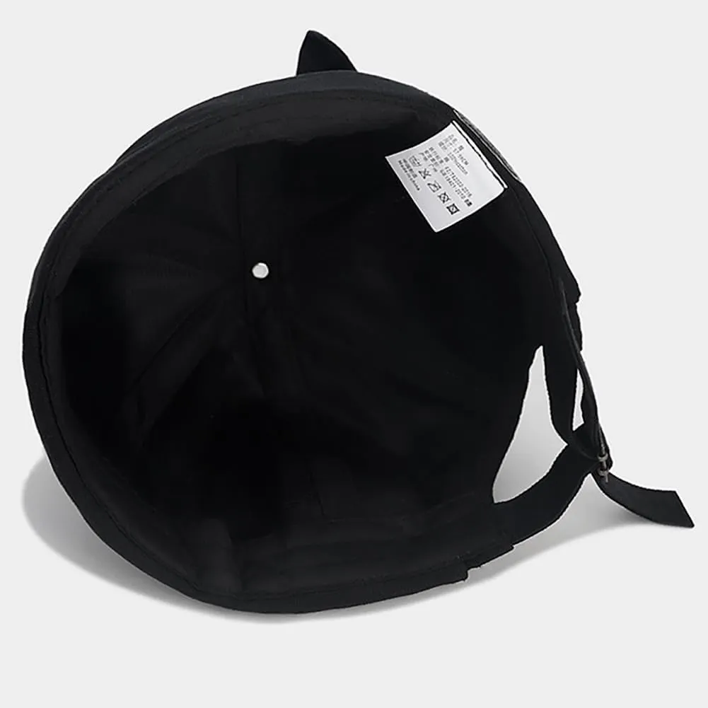 Cat Ear Docker Cap Brimless Hats Beanie for Women Men Skull Cap Worker Sailor Cap Rolled Cuff Retro Docker Hat