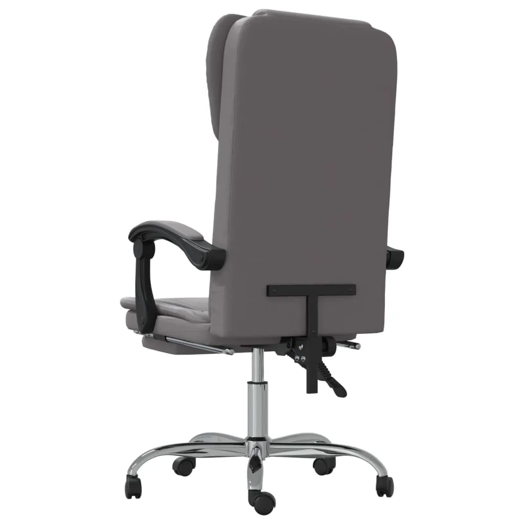 Chair Reclining Desk Chair with Wheels for Living Room Faux Leather