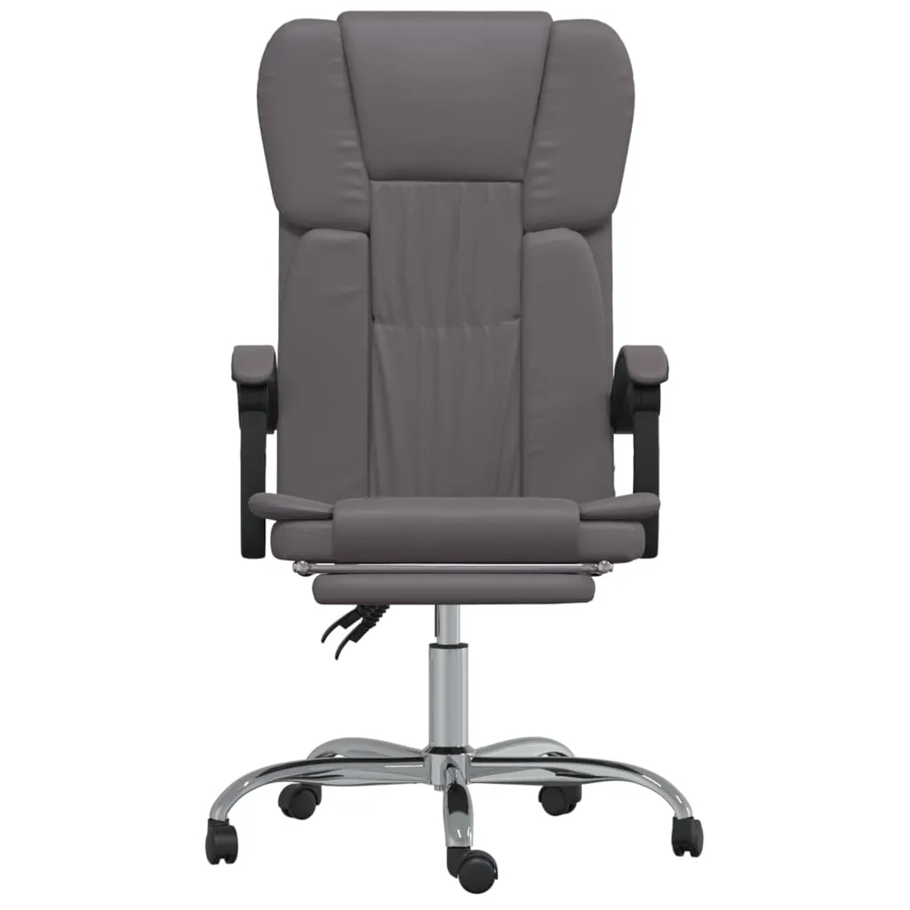 Chair Reclining Desk Chair with Wheels for Living Room Faux Leather
