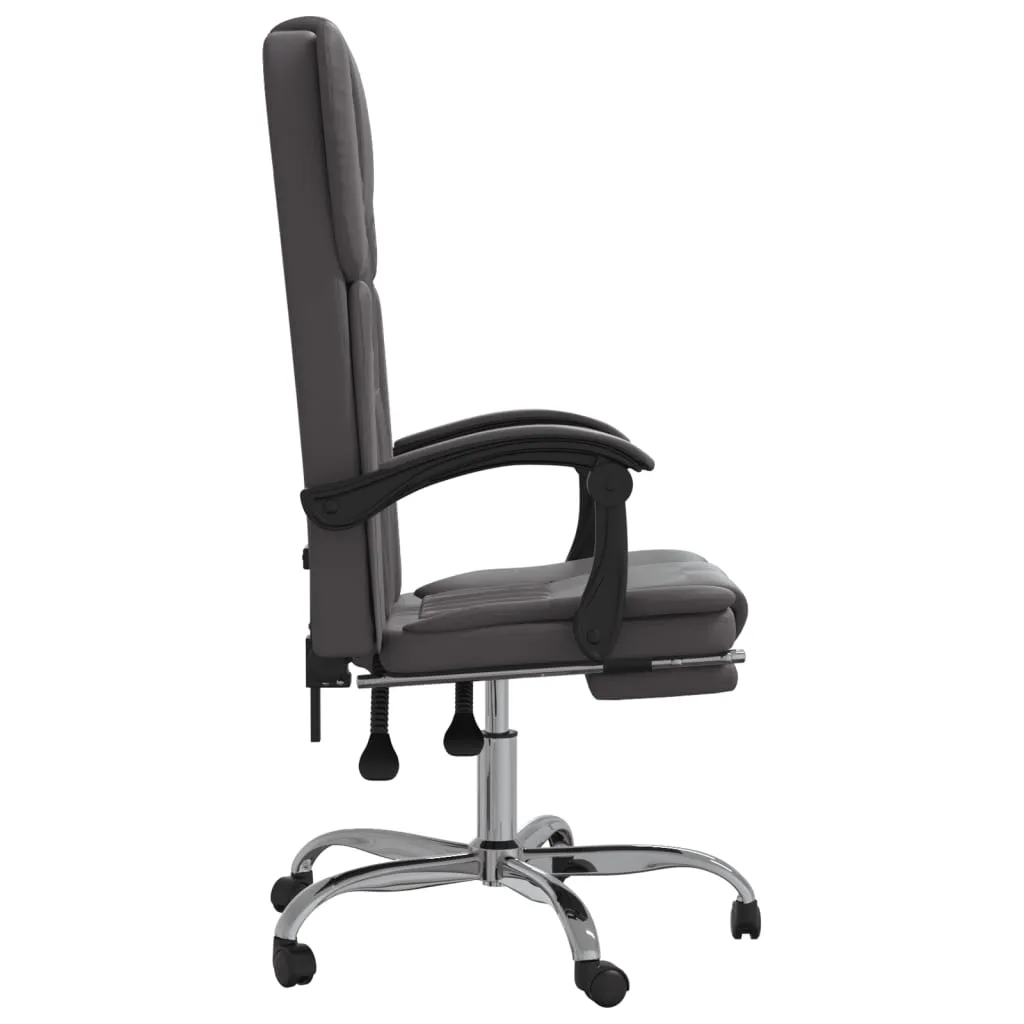 Chair Reclining Desk Chair with Wheels for Living Room Faux Leather