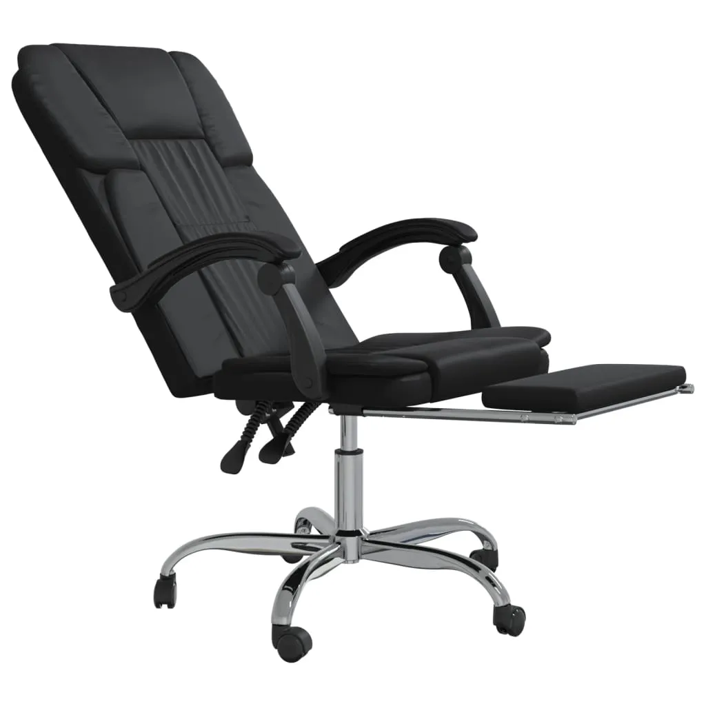 Chair Reclining Desk Chair with Wheels for Living Room Faux Leather