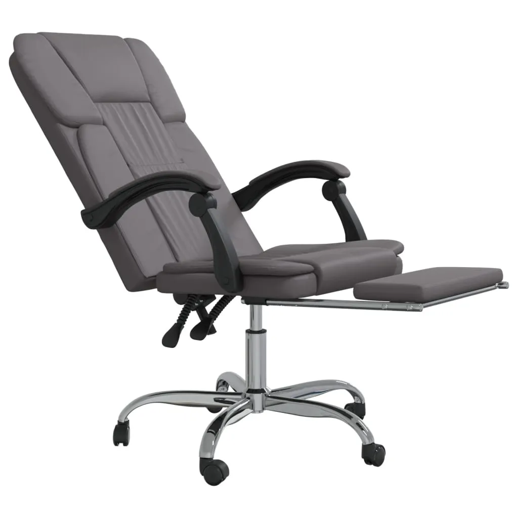 Chair Reclining Desk Chair with Wheels for Living Room Faux Leather